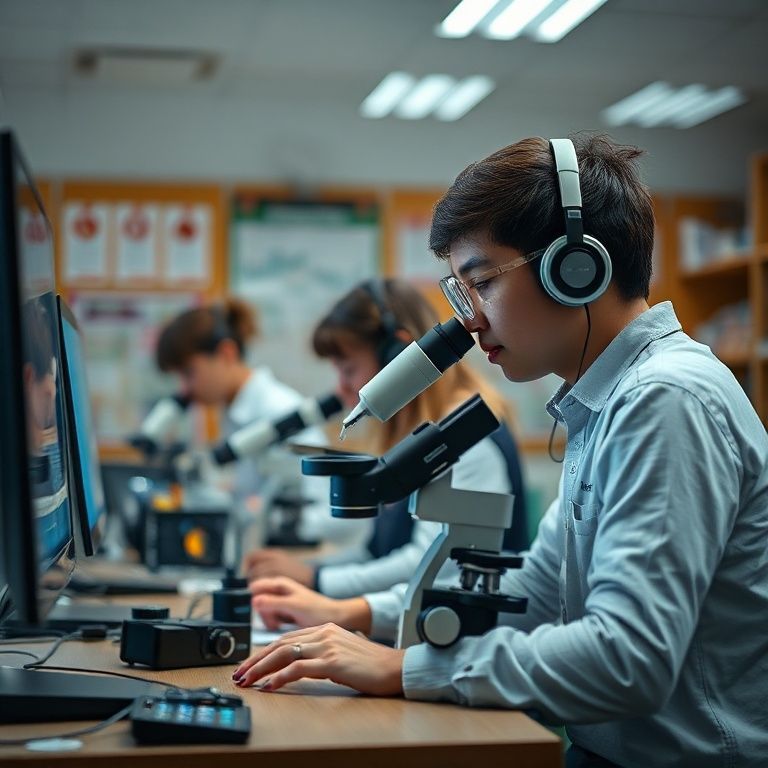 تولید محتوا و تأثیر میکروسکوپ دیجیتال بر آموزش علوم تجربی